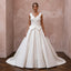 Sculptural Ivory Faille Ball Gown Wedding Dress for Art Gallery Reception - Apparel & Accessories > Clothing > Wedding & Bridal Party Dresses > Wedding Dresses - Mignonette Bridal
