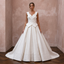 Sculptural Ivory Faille Ball Gown Wedding Dress for Art Gallery Reception