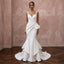 Sculptural White Scuba Crepe Mermaid Wedding Gown for Rehearsal Cocktails - Apparel & Accessories > Clothing > Wedding & Bridal Party Dresses > Wedding Dresses - Mignonette Bridal