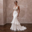 Sensual Ivory Crepe Mermaid Wedding Dress for Rehearsal Dinner - Apparel & Accessories > Clothing > Wedding & Bridal Party Dresses > Wedding Dresses - Mignonette Bridal