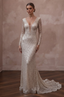 Sequined Wedding Dresses with Glamorous Evening Style - Apparel & Accessories > Clothing > Wedding & Bridal Party Dresses > Wedding Dresses - Mignonette