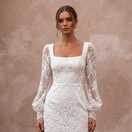 Short Wedding Dresses with Chic Lace Details