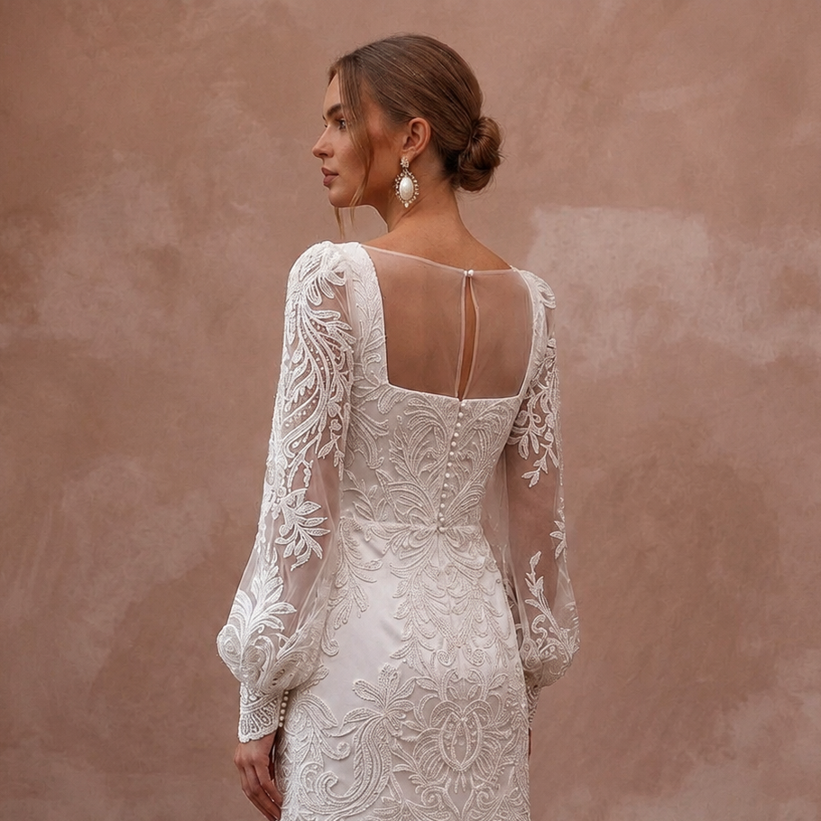 Short Wedding Dresses with Chic Lace Details