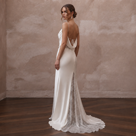 Silk Charmeuse Bridal Gowns with Luxurious Drape