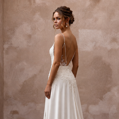 Silk Charmeuse Wedding Dresses with Flowing Silhouettes