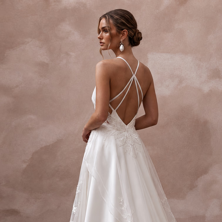 Silk Charmeuse Wedding Dresses with Fluid Movement - Apparel & Accessories > Clothing > Wedding & Bridal Party Dresses > Wedding Dresses - Mignonette