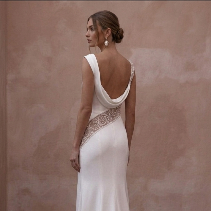 Silk Charmeuse Wedding Dresses with Luxurious Shine
