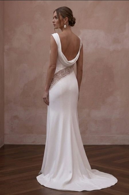 Silk Charmeuse Wedding Dresses with Luxurious Shine