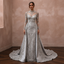 Silver Wedding Dresses with Sparkling Beadwork