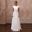 Simple A - Line Bridal Gown for a City Hall Wedding - Apparel & Accessories > Clothing > Wedding & Bridal Party Dresses > Wedding Dresses - Mignonette Bridal