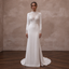 Simple Crepe Bridal Dress for a Mountain Elopement