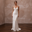 Simple Ivory Tencel Lyocell Boho Slip for City Elopement