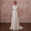 Simple Lace Wedding Dress for a Second Wedding
