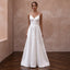 Simple Satin A - Line Wedding Dress for a Civil Wedding - Apparel & Accessories > Clothing > Wedding & Bridal Party Dresses > Wedding Dresses - Mignonette Bridal