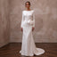 Simple Satin Sheath Wedding Dress for a Courthouse Wedding