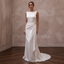 Simple Satin Wedding Dress for a Small Beach Ceremony