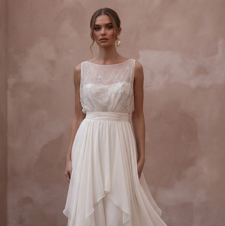 Soft Chiffon Wedding Dresses with Flowing Elegance