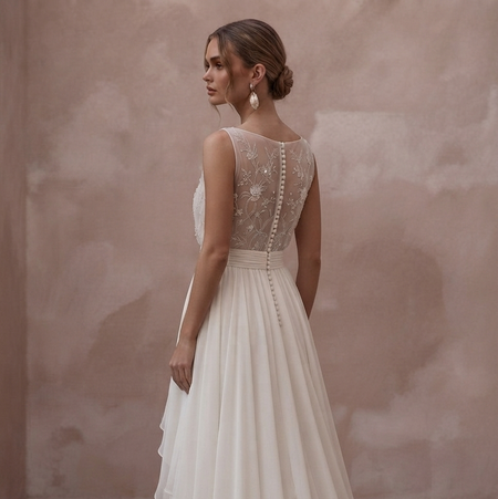 Soft Chiffon Wedding Dresses with Flowing Elegance