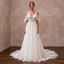 Soft Chiffon Wedding Dress with Romantic A-Line Silhouette
