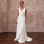 Sophisticated Ivory Lyocell Wrap Wedding Dress for Post-Elopement Dinner