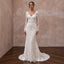 Sophisticated Lace Wedding Dress with Long Sleeves