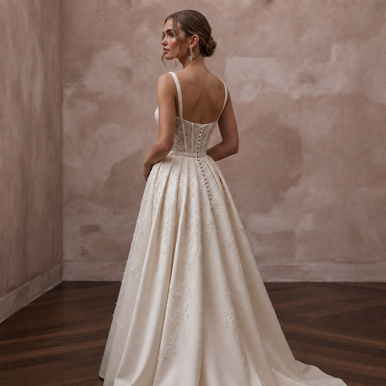 Sophisticated Wedding Dresses with Sculpted Corset Waists Secondary image