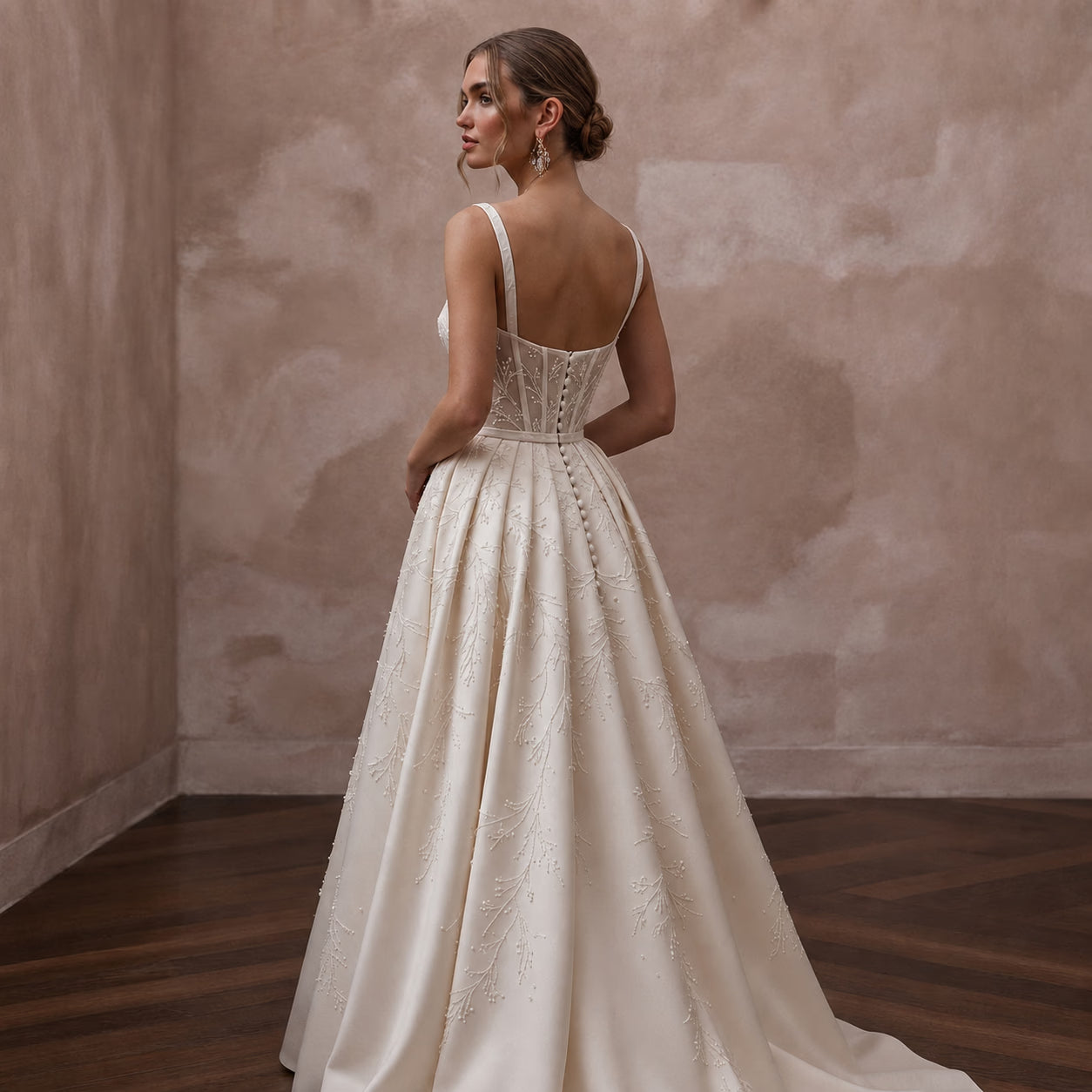 Sophisticated Wedding Dresses with Sculpted Corset Waists - Apparel & Accessories > Clothing > Wedding & Bridal Party Dresses > Wedding Dresses - Mignonette