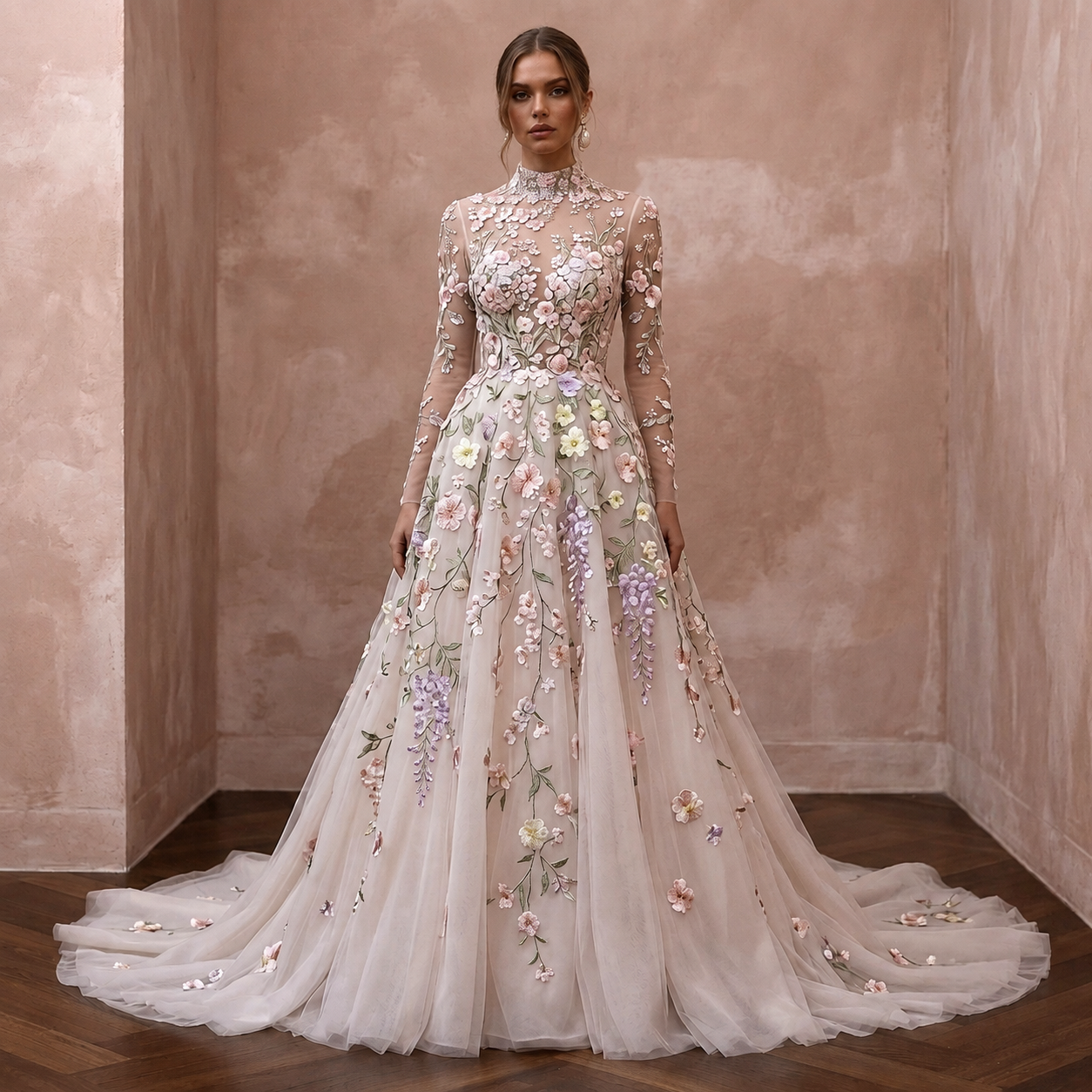 Spring Wedding Dresses with Bloom-Inspired Embroidery Main image