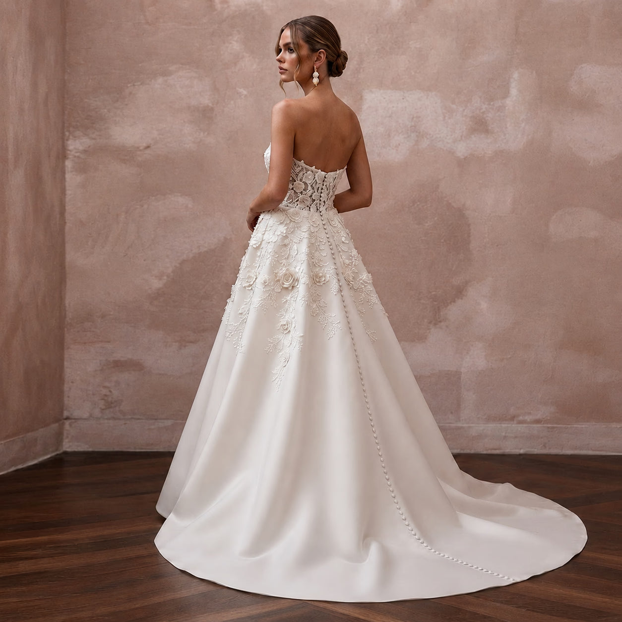 Spring Wedding Dresses with Bloom-Inspired Lace Patterns Secondary image