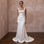 Square Neck Satin Wedding Dresses with Timeless Style