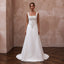 Square Neck Wedding Dresses with Elegant Satin Finish - Apparel & Accessories > Clothing > Wedding & Bridal Party Dresses > Wedding Dresses - Mignonette Bridal
