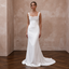 Square Neck Wedding Dresses with Satin Simplicity