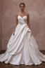 Strapless Wedding Dresses with Elegant Draped Satin - Apparel & Accessories > Clothing > Wedding & Bridal Party Dresses > Wedding Dresses - Mignonette