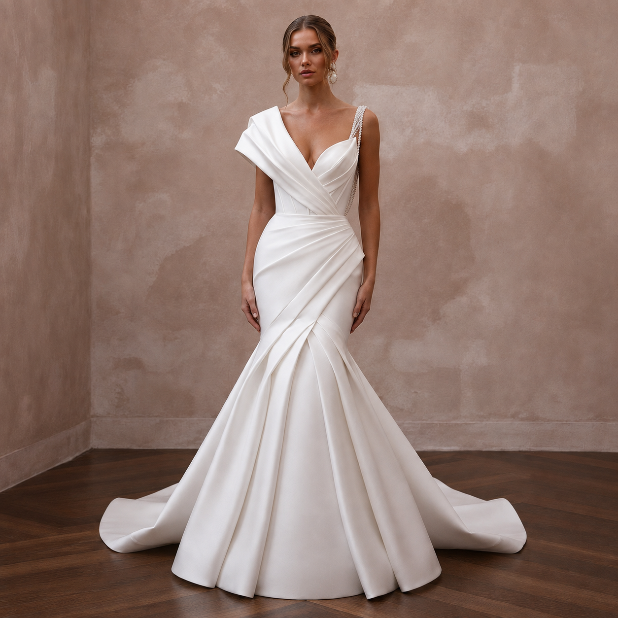Stretch Mikado Wedding Dresses with Sculpted Silhouettes Main image