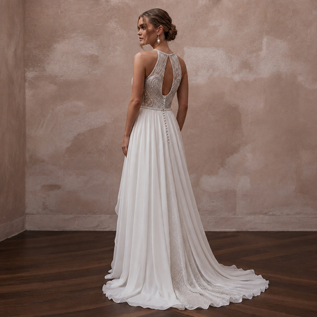 Summer Wedding Dresses with Breathable Chiffon Fabrics