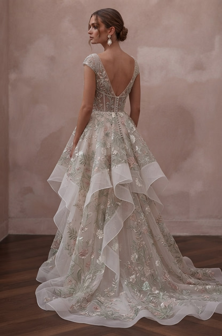 Summer Wedding Dresses with Breathable Organza Fabrics - Apparel & Accessories > Clothing > Wedding & Bridal Party Dresses > Wedding Dresses - Mignonette