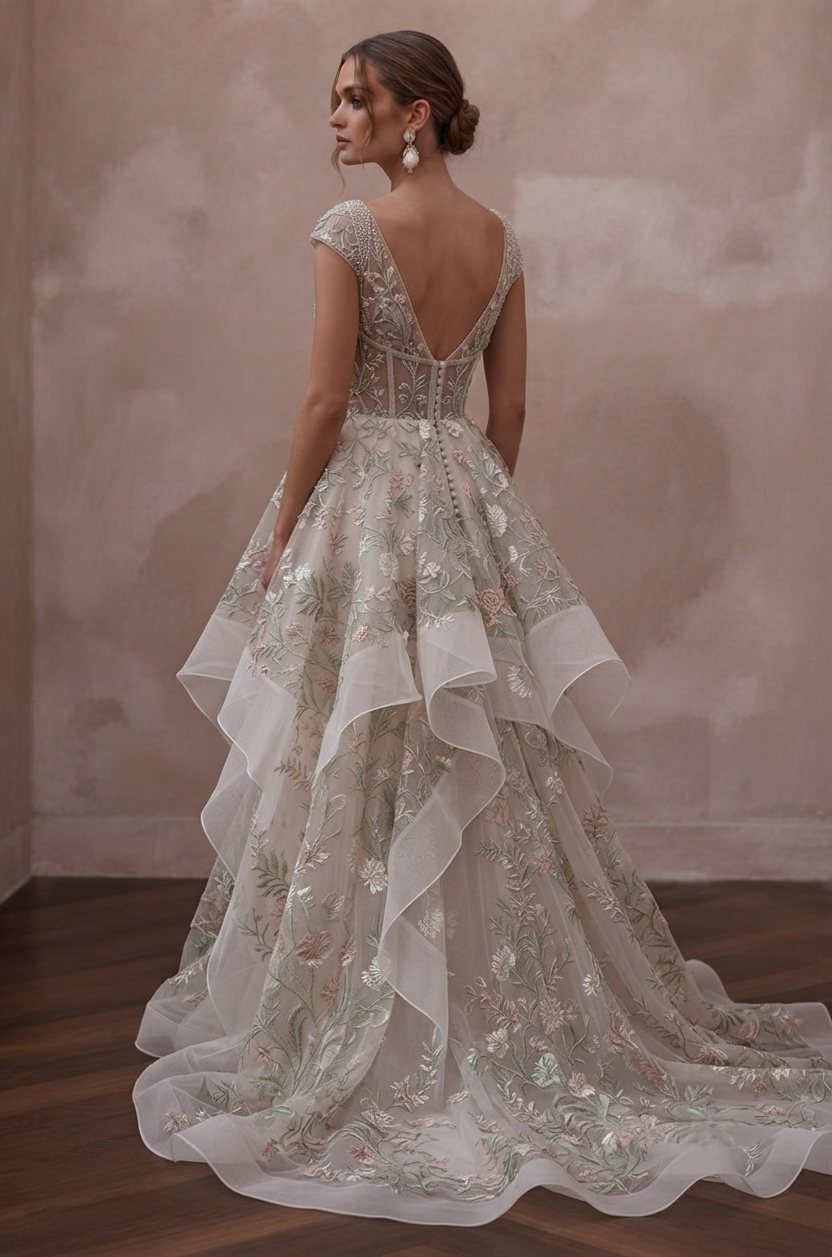 Summer Wedding Dresses with Breathable Organza Fabrics