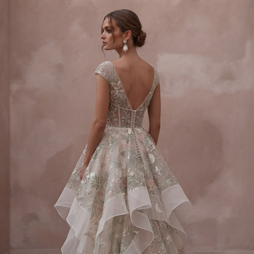 Summer Wedding Dresses with Breathable Organza Fabrics