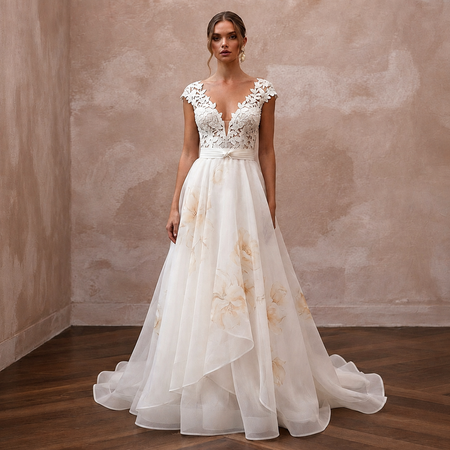 Summer Wedding Dresses with Breathable Silk Organza