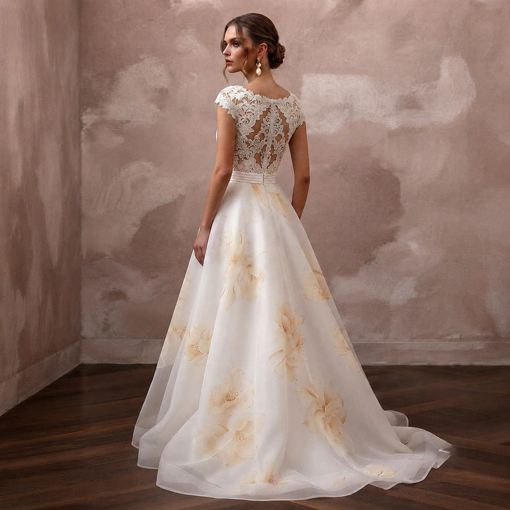 Summer Wedding Dresses with Breathable Silk Organza - Apparel & Accessories > Clothing > Wedding & Bridal Party Dresses > Wedding Dresses - Mignonette Bridal