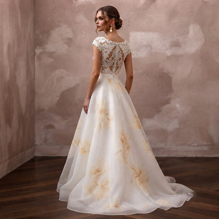 Summer Wedding Dresses with Breathable Silk Organza - Apparel & Accessories > Clothing > Wedding & Bridal Party Dresses > Wedding Dresses - Mignonette Bridal