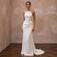 Sustainable Off-White Linen Blend Halter Dress for Summer Beach Wedding