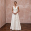 Sustainable Off-White Linen Wrap Wedding Dress for Summer Destination
