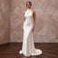 Sustainable Off-White Peace Silk Halter Tie Neck Eco-Friendly Gown