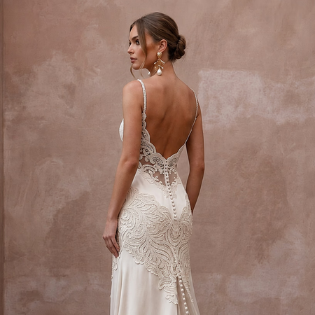 Sustainable Wedding Dresses with Organic Cotton Lace - Apparel & Accessories > Clothing > Wedding & Bridal Party Dresses > Wedding Dresses - Mignonette Bridal