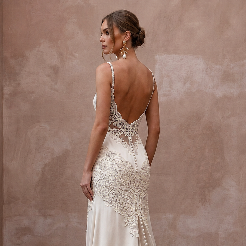 Sustainable Wedding Dresses with Organic Cotton Lace