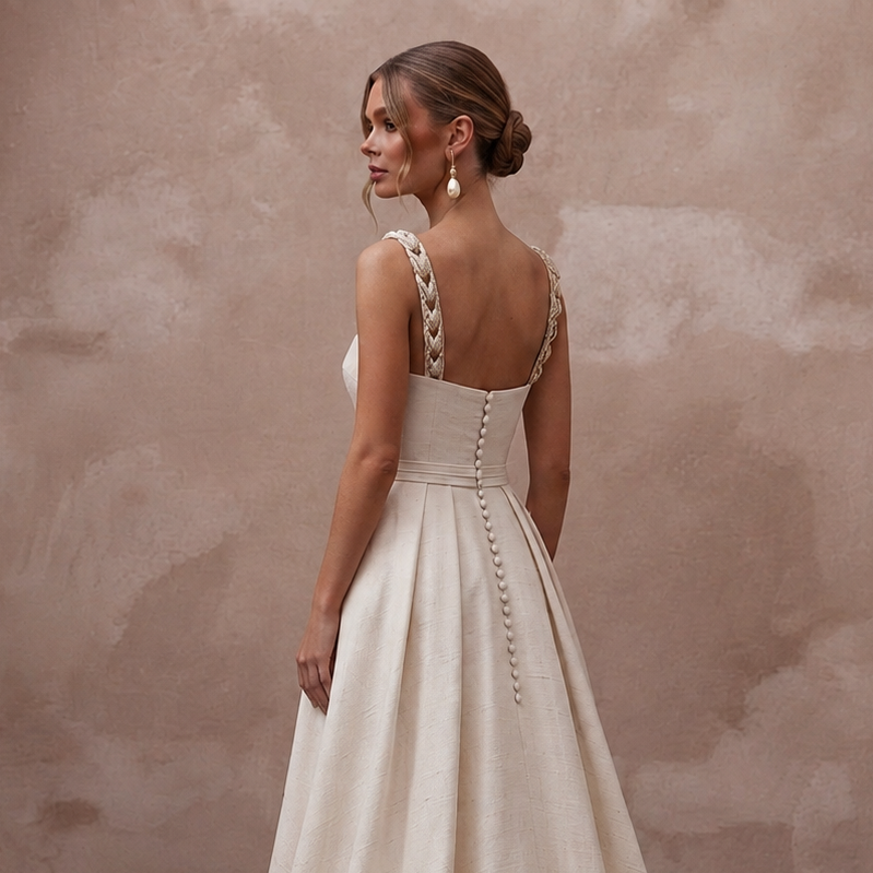 Sustainable Wedding Dresses with Organic Silk Fabrics