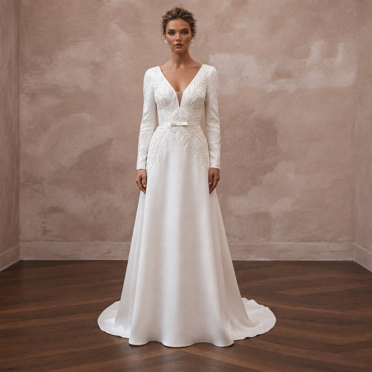 Sustainable Wedding Dresses with Recycled Satin Materials - Apparel & Accessories > Clothing > Wedding & Bridal Party Dresses > Wedding Dresses - Mignonette