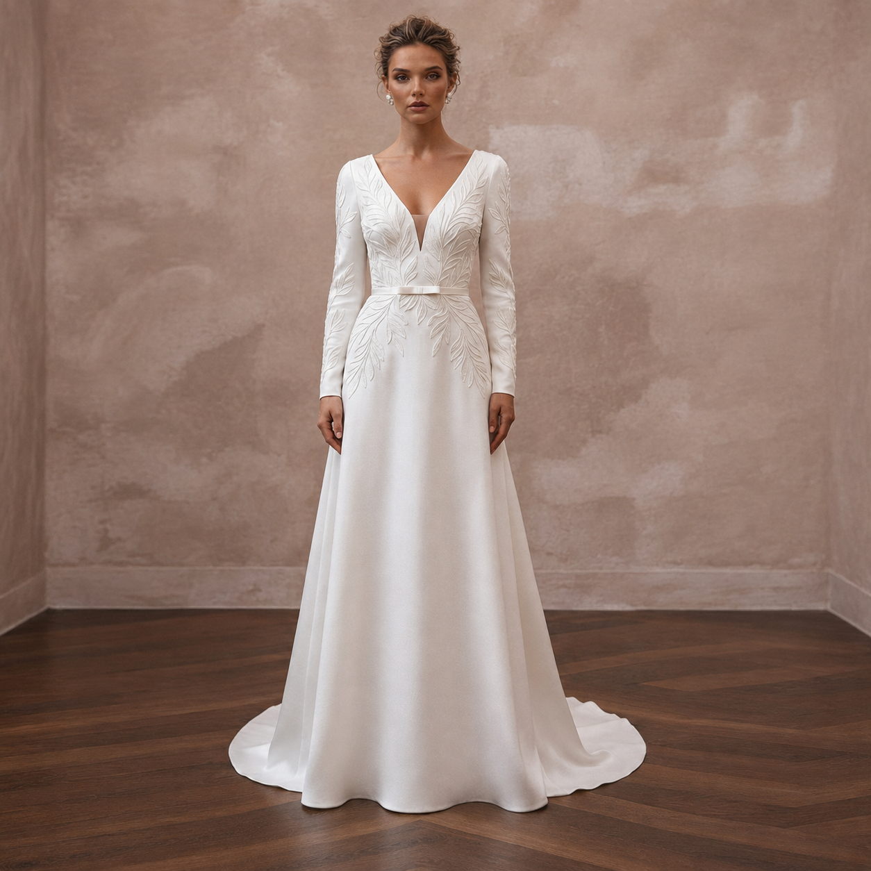 Sustainable Wedding Dresses with Recycled Satin Materials Main image