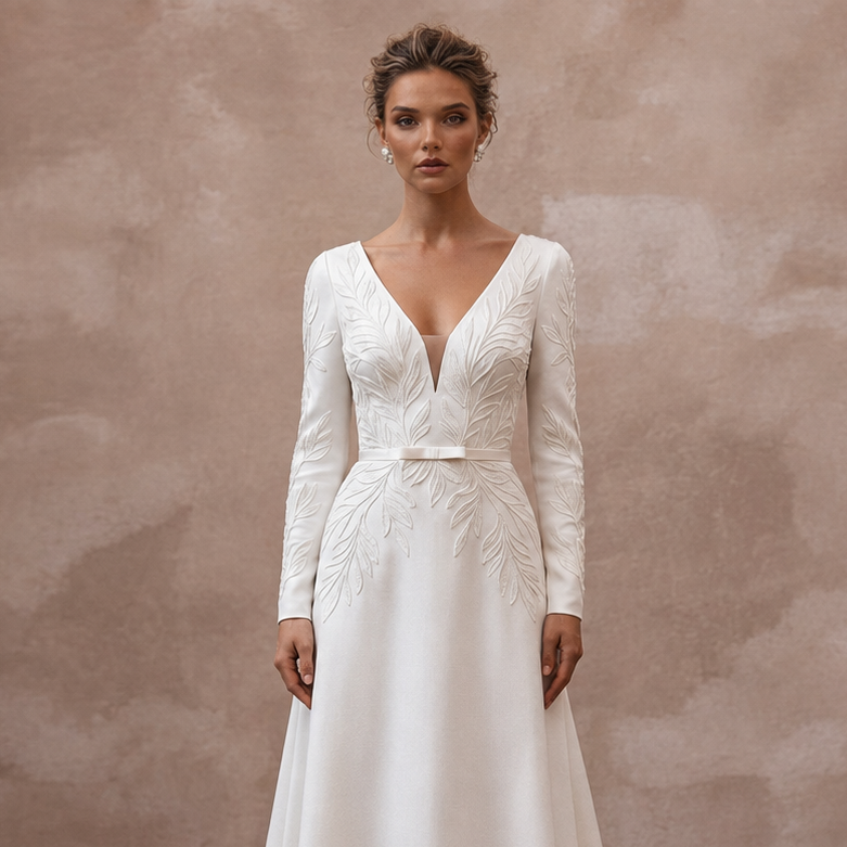 Sustainable Wedding Dresses with Recycled Satin Materials